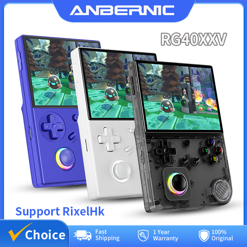 Gaming Console X6 - ANBERNIC RG40XXV Retro Handheld-Spielekonsole 4'' IPS-Bildschirm