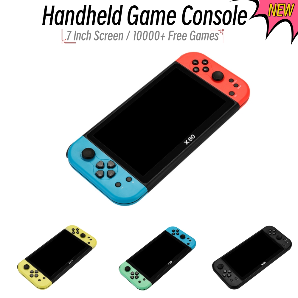 Gaming Console X7 - 10000 kostenlose Spiele X80 Tragbare Spielkonsole