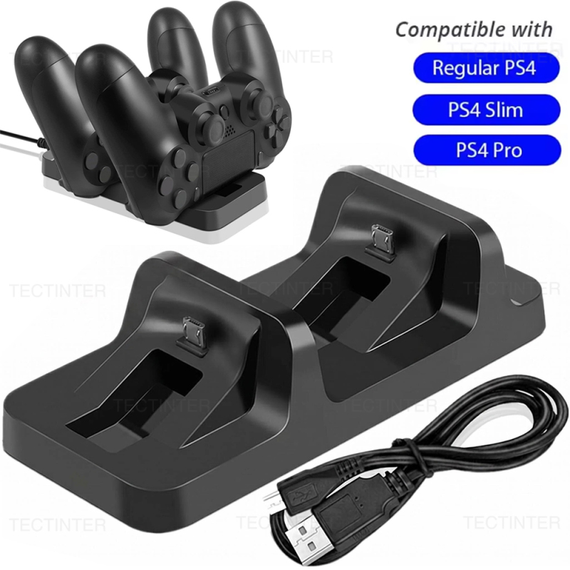 Gaming Console Station - Dual-Ladestation für PS4-Controller, Ladeständer für Sony