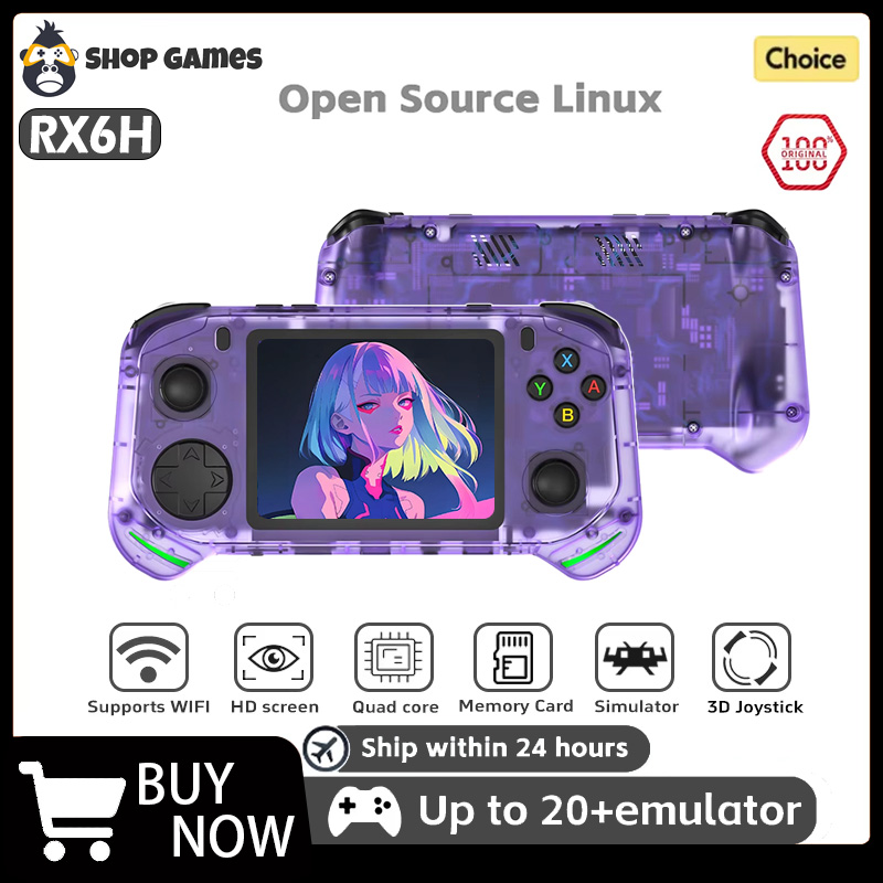 Gaming Console X6 - RX6H Retro Handheld Spielkonsole Linux System