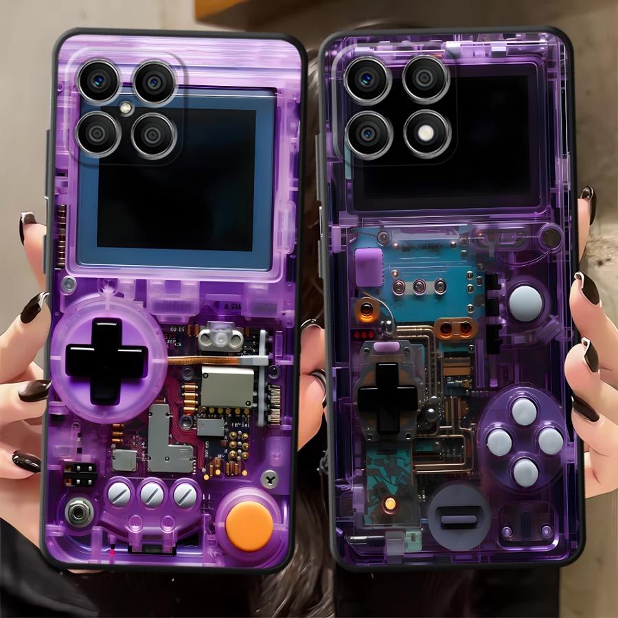 Gaming Console X7 - Lila Gaming-Konsolen-Hülle für Honor X7 X6