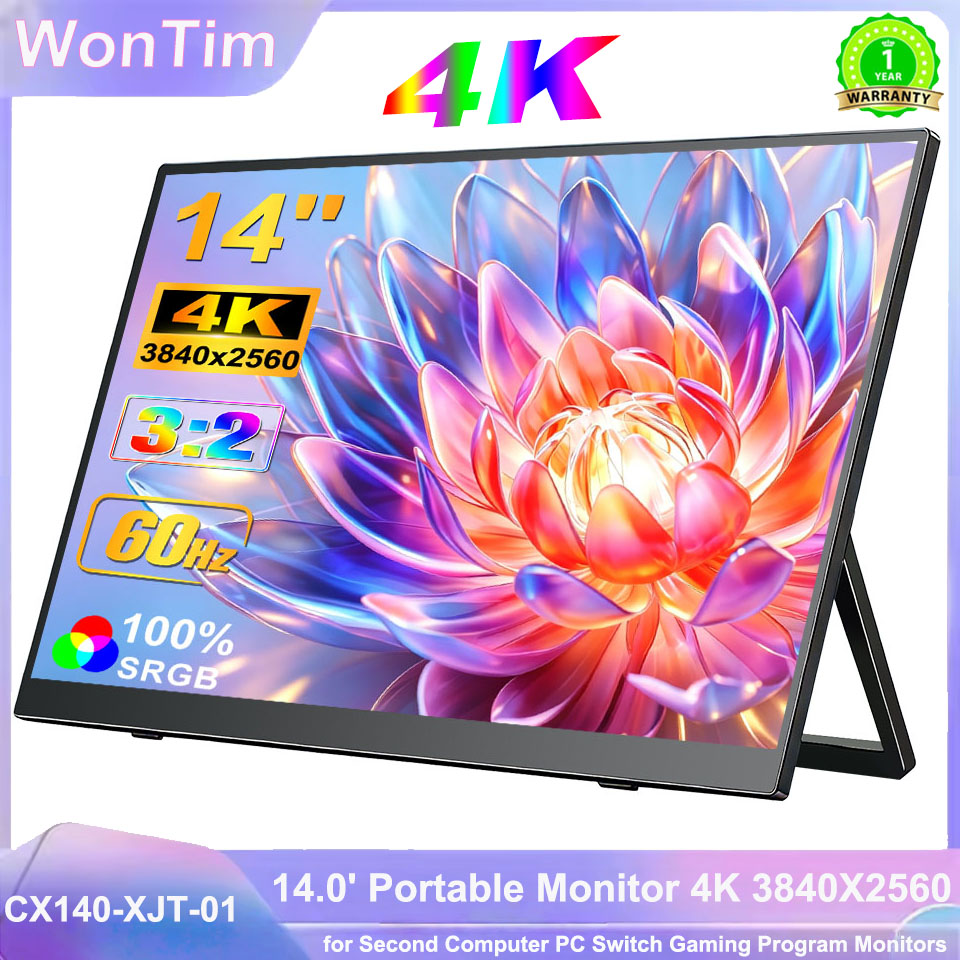 Gaming Console Connect With Phone - WonTim 14' 4K Tragbarer Monitor 3840x2560