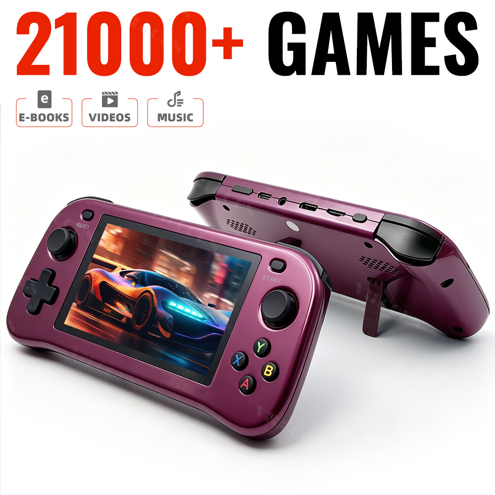 Gaming Console X7 - SF3100 Retro-Handheld-Spielkonsole, 4,5-Zoll-IPS-FHD-Bildschirm, tragbarer Spiele-Player, integrierte