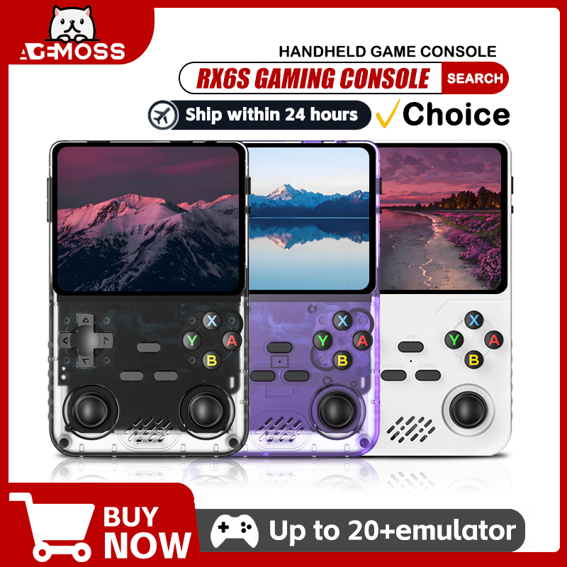 Gaming Console X6 - Retro Handheld-Spielkonsole RX6S 3,5 Zoll IPS-Bildschirm