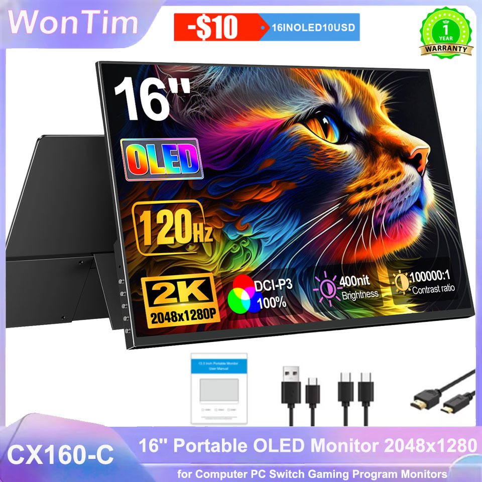 WonTim 16,0' 2K OLED 500Nits T – Gaming Console Connect With Phone Bewertung und Preis