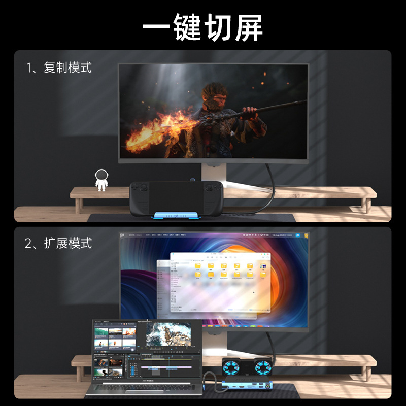 USB-C Dual Fan Gaming Dock Sta – Gaming Console Station Bewertung und Preis