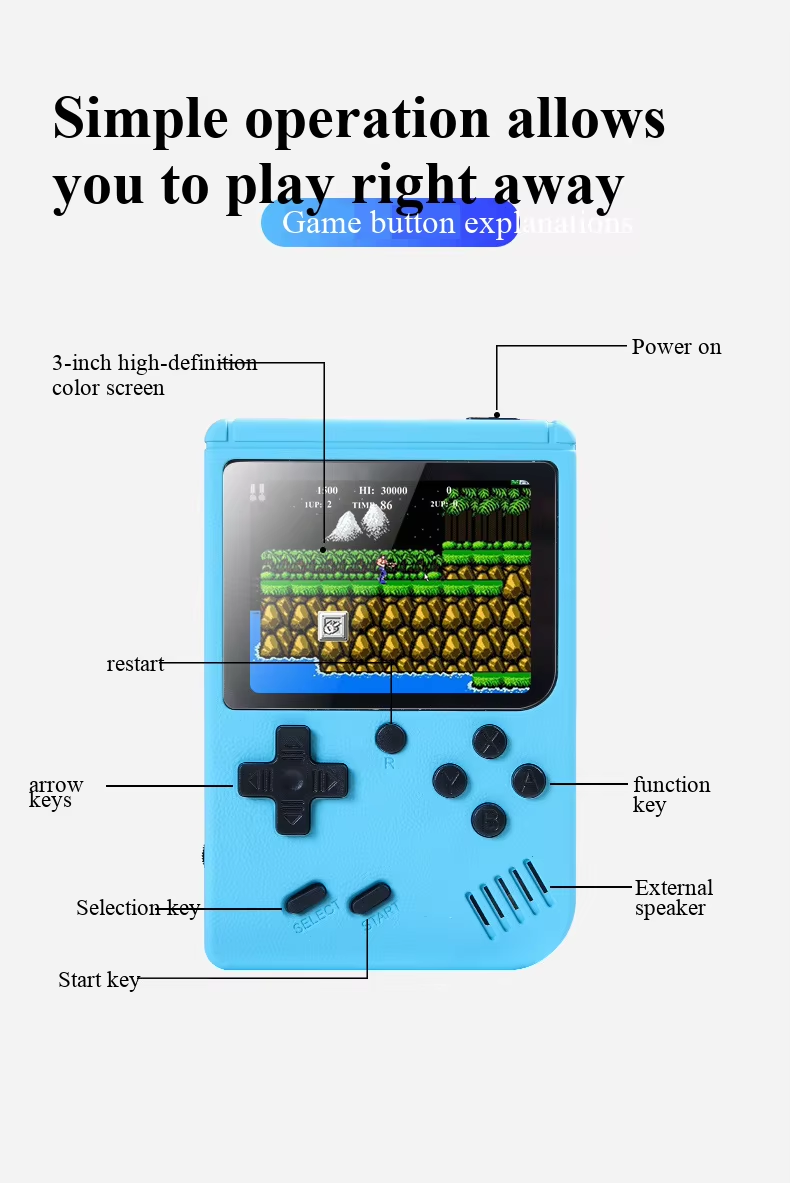 NEUE 3 Zoll Tragbare Retro Min – Gaming Console All In One Bewertung und Preis